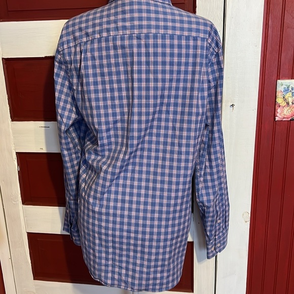 Southern Tide Cotton Spandex Blend Button Long Sleeve Plaid Shirt M - Picture 4 of 6